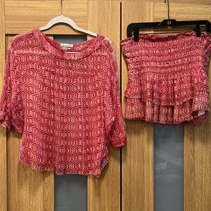 Isabel Marant silk “set” (top & skirt)